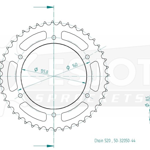 ΓΡΑΝΑΖΙΑ ΡΟΔ 005-44 ESJOT (E32050) - (ΓΕΡ)