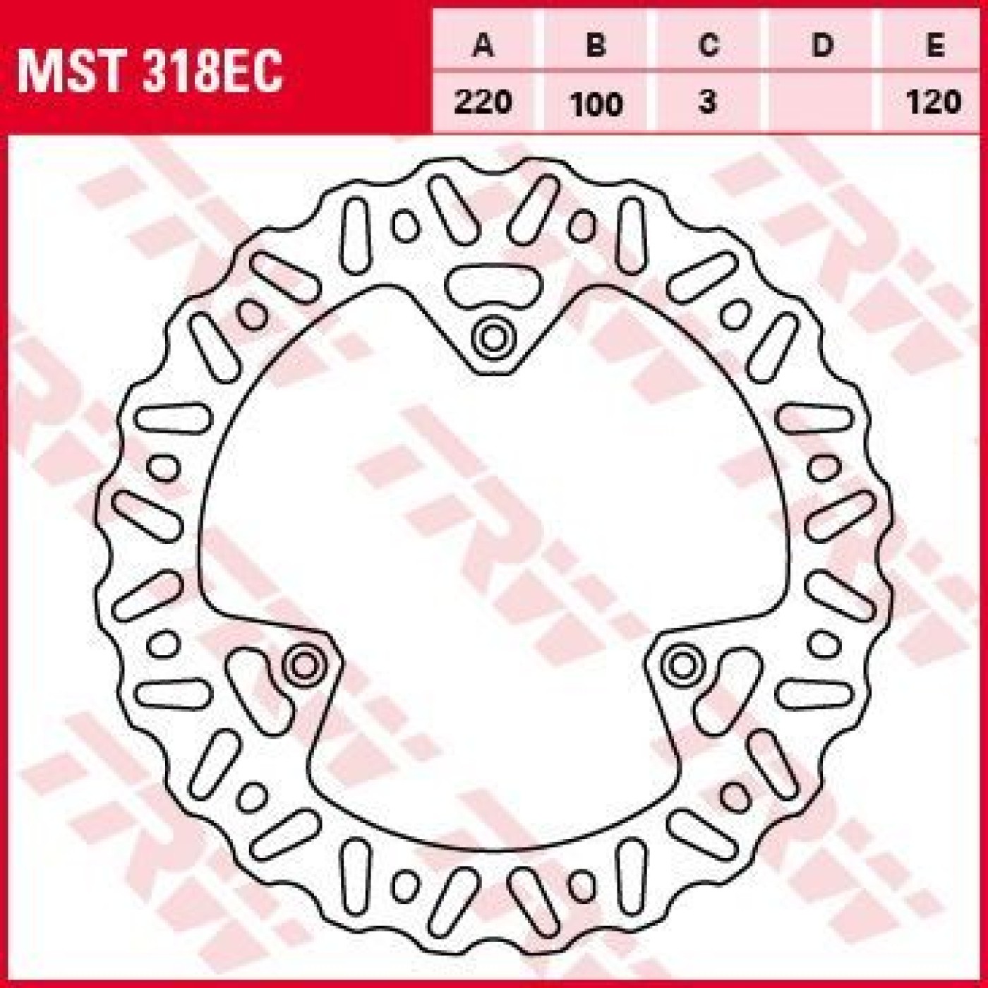 ΔΙΣΚΟΠΛΑΚΑ MST318EC YZ 85 02- RM 85 05-ΕΜΠΡ TRW LUCAS
