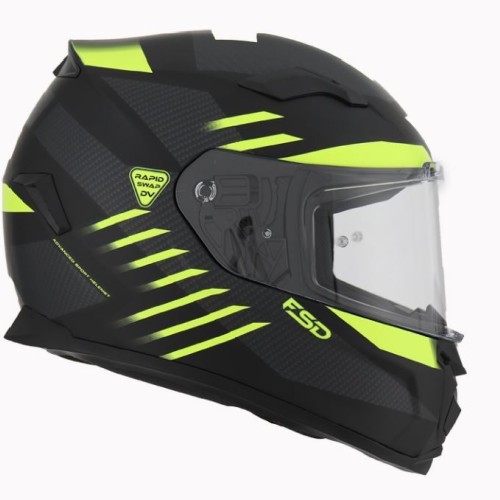ΚΡΑΝΟΣ FSD 820 FFACE S ΣΧΕΔΙΟ ALIEN ΤΙΤΑΝΙΟ ΜΑΥΡΟ ΚΙΤΡΙΝΟ ΜΑΤ 22.06