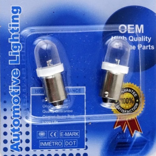 ΛΑΜΠΕΣ LED ΕΛΙΕΣ 1 LED ΛΕΥΚΕΣ (BA9S) - (ΤΑΙ)