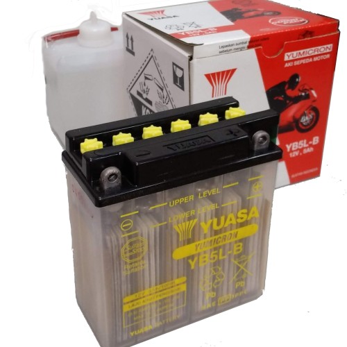 ΜΠΑΤΑΡΙΕΣ YUASA YB5L-B ΜΕ ΥΓΡΑ (6) (Χ/Ε) - (ΙΝΔ)