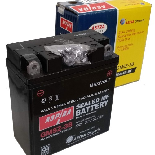 ΜΠΑΤΑΡΙΕΣ ASPIRA YB5L-B GEL (GΜ5Z-3BMF) (10) (Χ/Ε) - (ΙΝΔ)