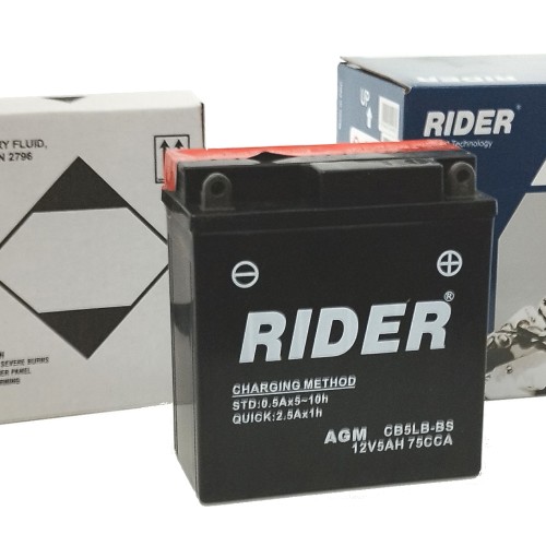 ΜΠΑΤΑΡΙΕΣ RIDER YB5L-B-BS (RMCB5LBBS) (6) (Χ/Ε) - (ΙΤΑ)