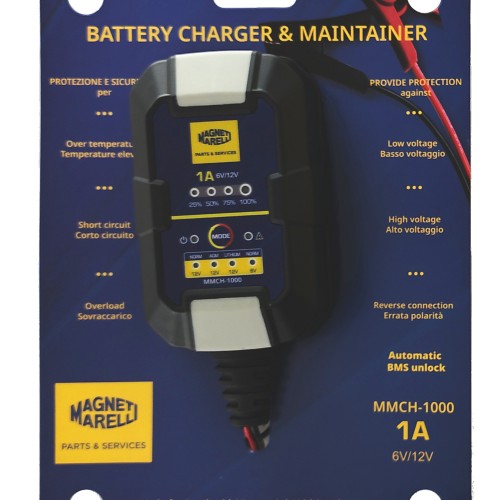 ΦΟΡΤΙΣΤΕΣ ΜΠΑΤΑΡΙΑΣ M.MARELLI 1A (MMCH-1000) ΛΙΘΙΟΥ - (ΙΤΑ)