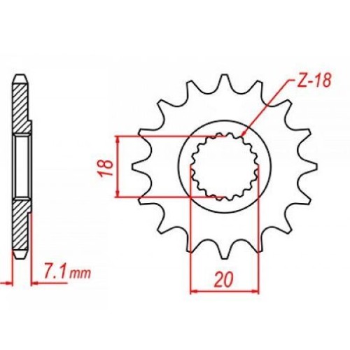 ΓΡΑΝΑΖΙ ΕΜΠΡ RM125 427 13Δ C45 SHARK