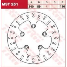 ΔΙΣΚΟΠΛΑΚΑ MST251 GSXR750 SV650 ΟΠ 240-89 5ΤΡ TRW LUCAS