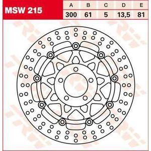 ΔΙΣΚΟΠΛΑΚΑ MSW215 ZZR600 ZX636 02 300-61 5ΤΡ TRW LUCAS