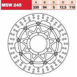 ΔΙΣΚΟΠΛΑΚΑ MSW245 CBR900 954 03 ΕΜΠ 330-94 6ΤΡ TRW LUCAS