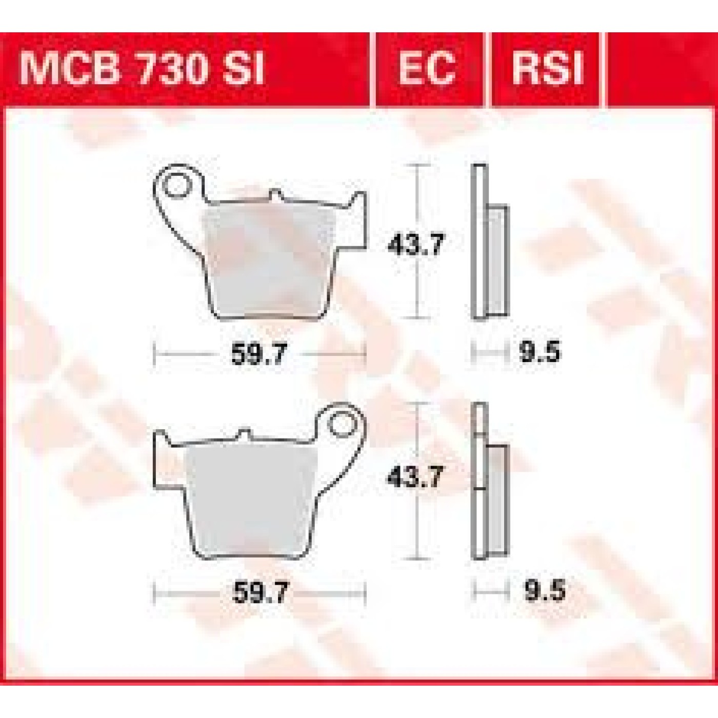 ΤΑΚΑΚΙΑ MCB730SI ΜΕΤΑΛ OFF ROAD TRW LUCAS F346