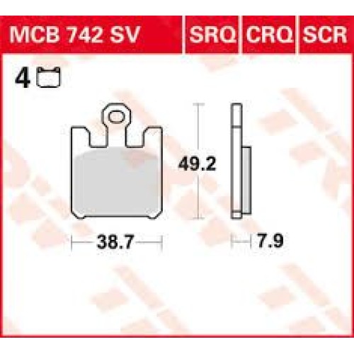 ΤΑΚΑΚΙΑ MCB742SV ΜΕΤΑΛ ΕΜΠ TRW LUCAS ΓΕΡΜΑΝΙ F369