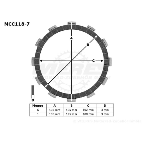 ΔΙΣΚΟΙ ΑΜΠΡΑΓ MCC118-7 XLV600 ΣΕΤ TRW LUCAS