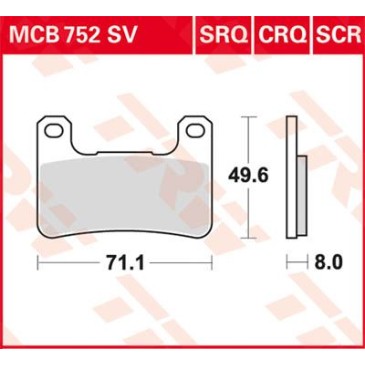 ΤΑΚΑΚΙΑ MCB752SRQ TRQ TRW LUCAS ΓΕΡΜΑΝΙΑ F379