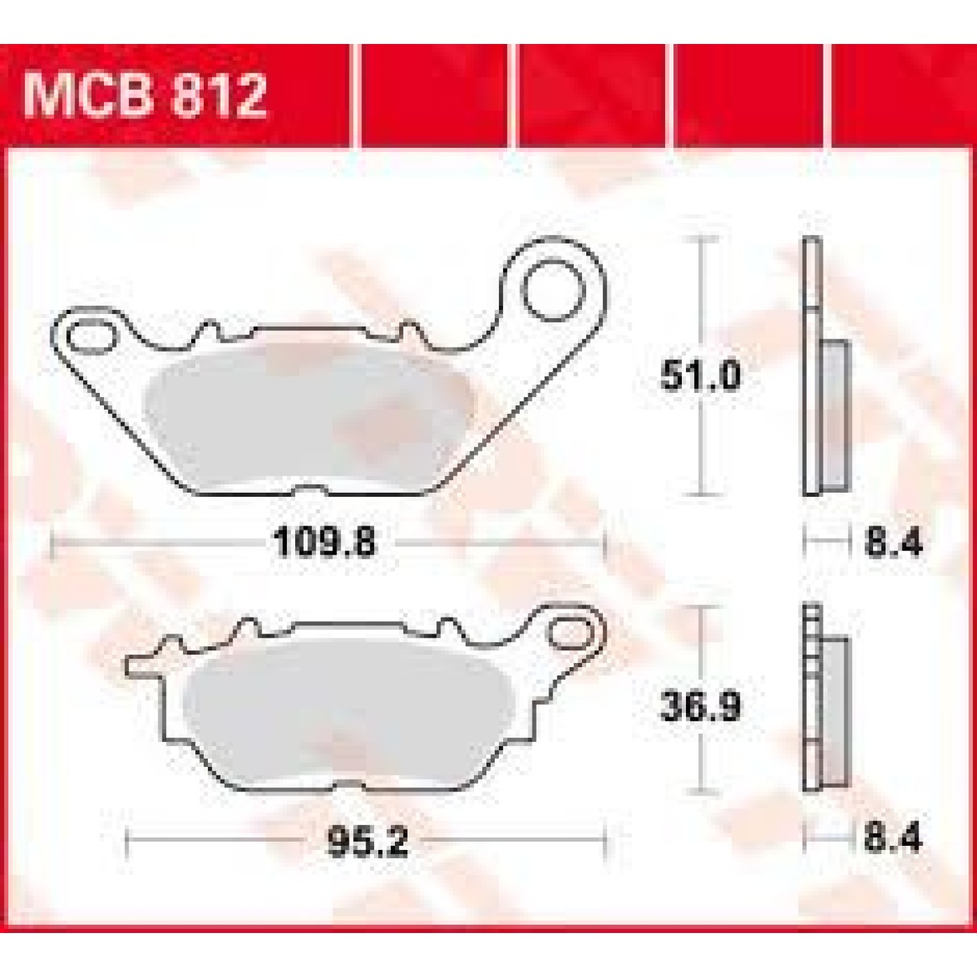 ΤΑΚΑΚΙΑ MCB812 CRYPTON X135 T110 TRW LUCAS F464