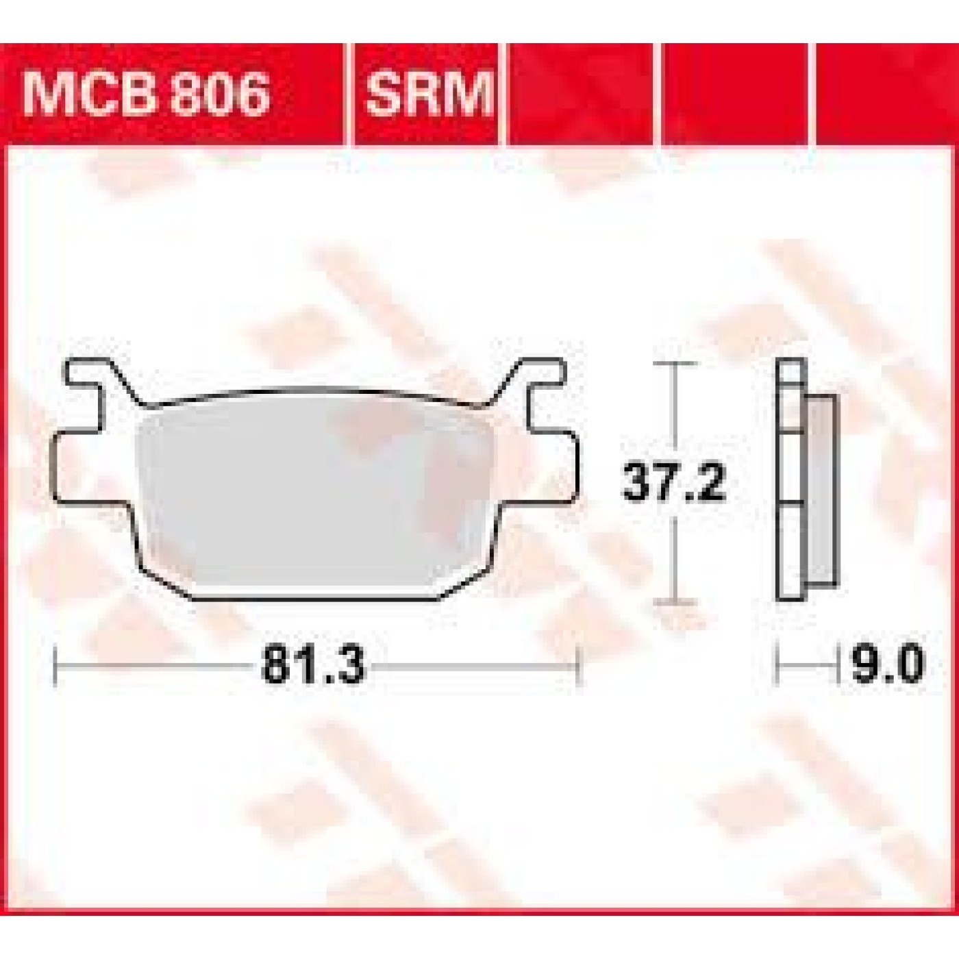 ΤΑΚΑΚΙΑ MCB806 TRW SH300i ΟΠΙΣΘ  LUCAS ΓΕΡΜΑΝΙΑΣ F415
