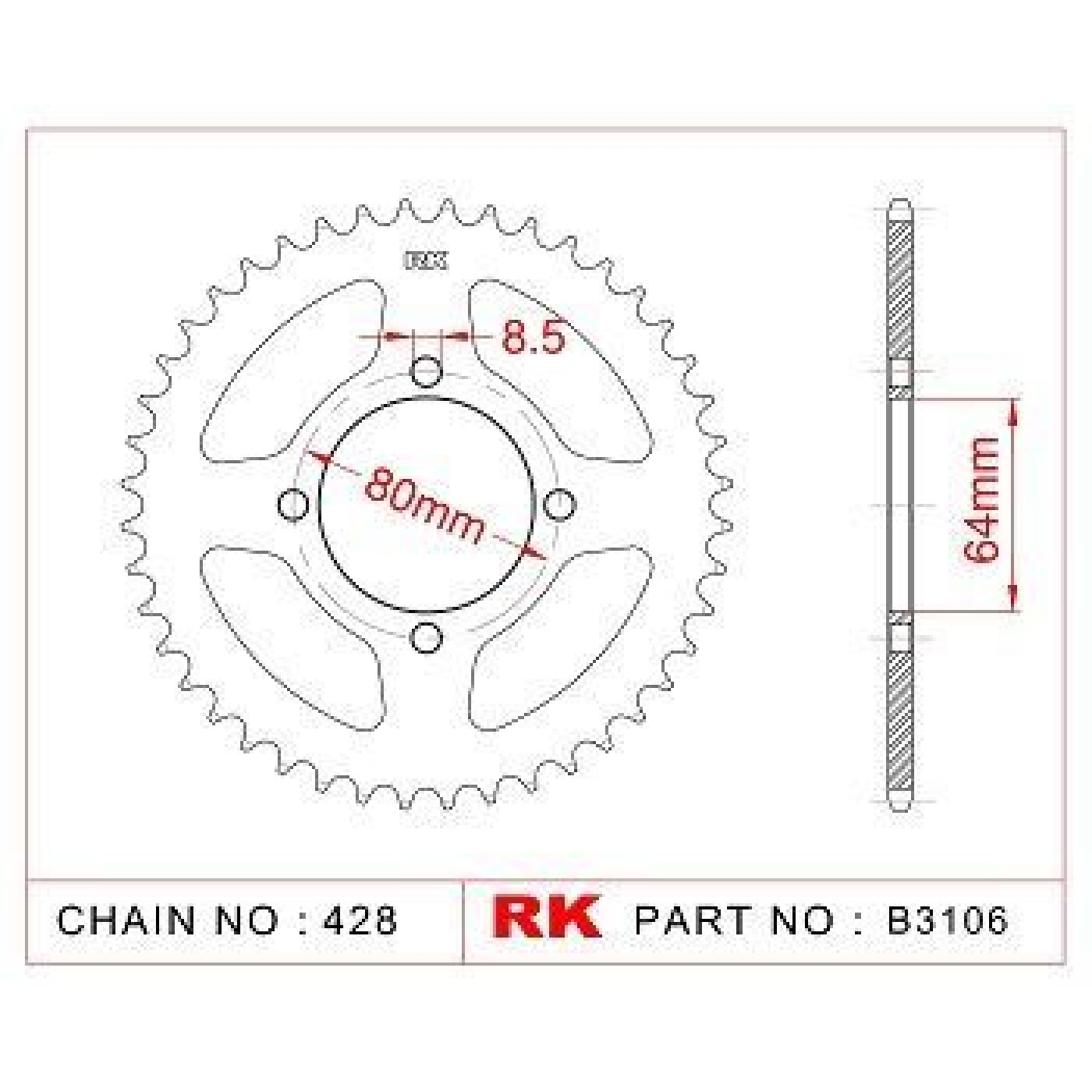 ΓΡΑΝΑΖΙ ΟΠΙΣΘ F1ZR-CRYPTON 39Δ RK ΜΑΛ