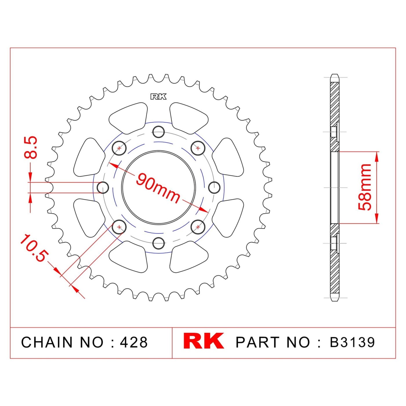 ΓΡΑΝΑΖΙ ΟΠΙΣΘ B3139 39Δ 269 SPIKE 125 RK