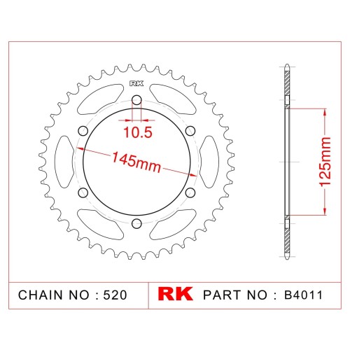 ΓΡΑΝΑΖΙ ΟΠΙΣΘ B4011 45Δ 855 RK