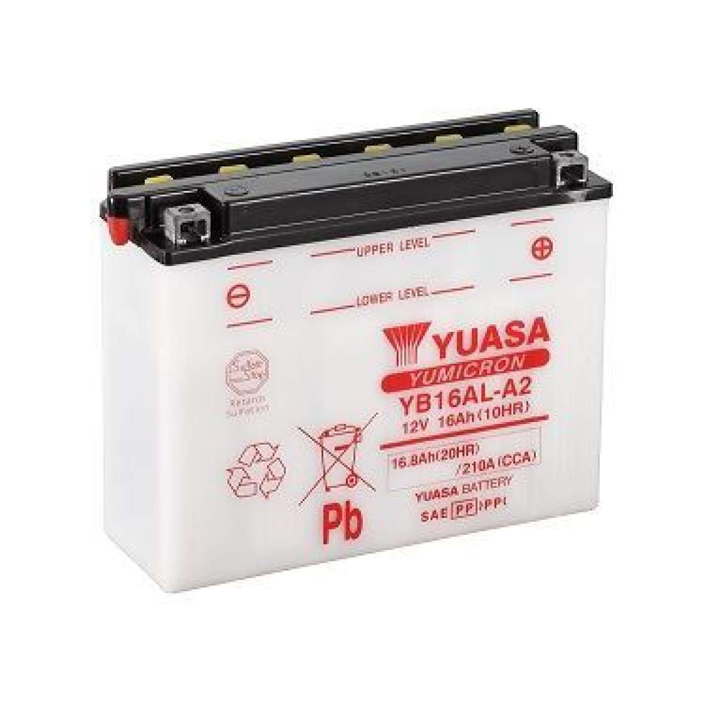 ΜΠΑΤΑΡΙΑ YB16AL A2 ΜΕ ΞΕΧ ΥΓΡΑ YUASA