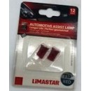 ΛΑΜΠΑ LED T10 W2,1x9,5d ΚΟΚΚΙΝΗ ΣΕΤ LIMASTAR
