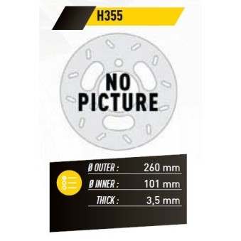 ΔΙΣΚΟΠΛΑΚΑ FE.H355 CRF250-450 15-17 ΕΜΠ. 260-101 3.5 6Τ FE