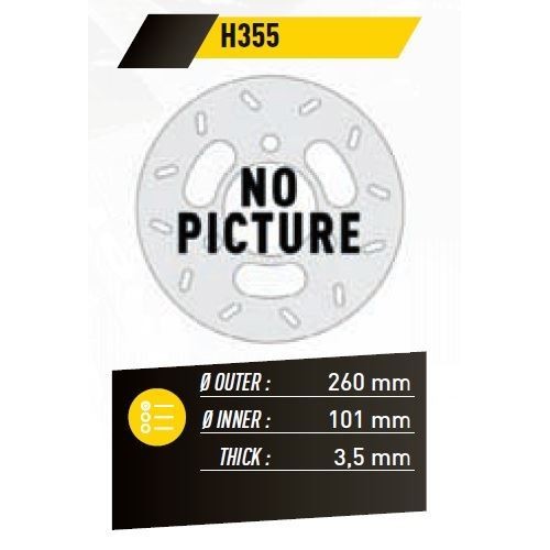 ΔΙΣΚΟΠΛΑΚΑ FE.H355 CRF250-450 15-17 ΕΜΠ. 260-101 3.5 6Τ FE