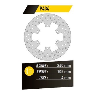 ΔΙΣΚΟΠΛΑΚΑ FE.P434 MP3 125-500 ΕΜΠ. 240-105 4  6Τ FE