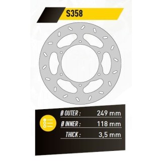 ΔΙΣΚΟΠΛΑΚΑ FE.S358 RMX250 DRZ400 00-12 ΕΜΠ. 249-118 3.5 6Τ FE