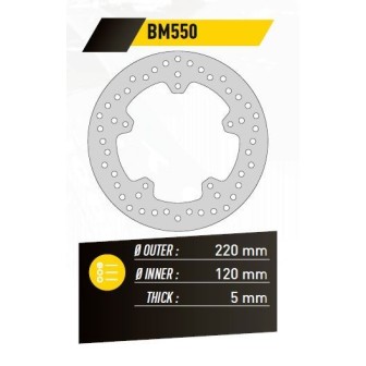 ΔΙΣΚΟΠΛΑΚΑ FE.BM550 S1000RR ΟΠ. 220-120 5Τ FE
