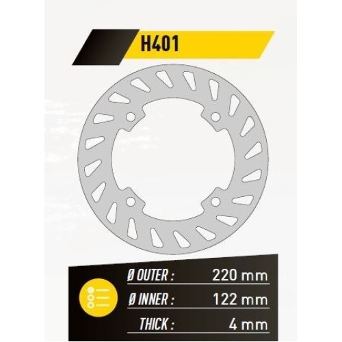 ΔΙΣΚΟΠΛΑΚΑ FE.H401 AX1 CR125-250 ΟΠ. 220-124 4Τ FE