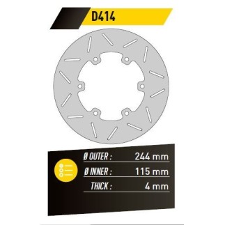 ΔΙΣΚΟΠΛΑΚΑ FE.D414 XT600R-X MONSTER ΟΠ. 244-115 4 6Τ