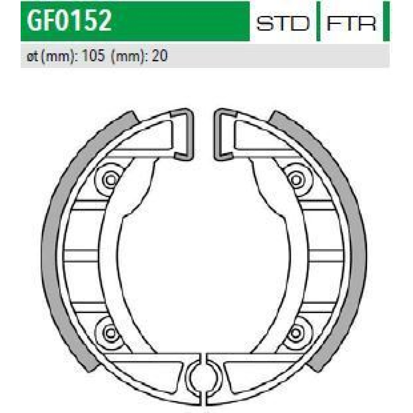 ΣΙΑΓΩΝΕΣ GF0152 PIAGGIO VESPINO GILLERA GARELI NEWFREN