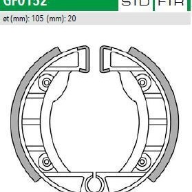 ΣΙΑΓΩΝΕΣ GF0152 PIAGGIO VESPINO GILLERA GARELI NEWFREN