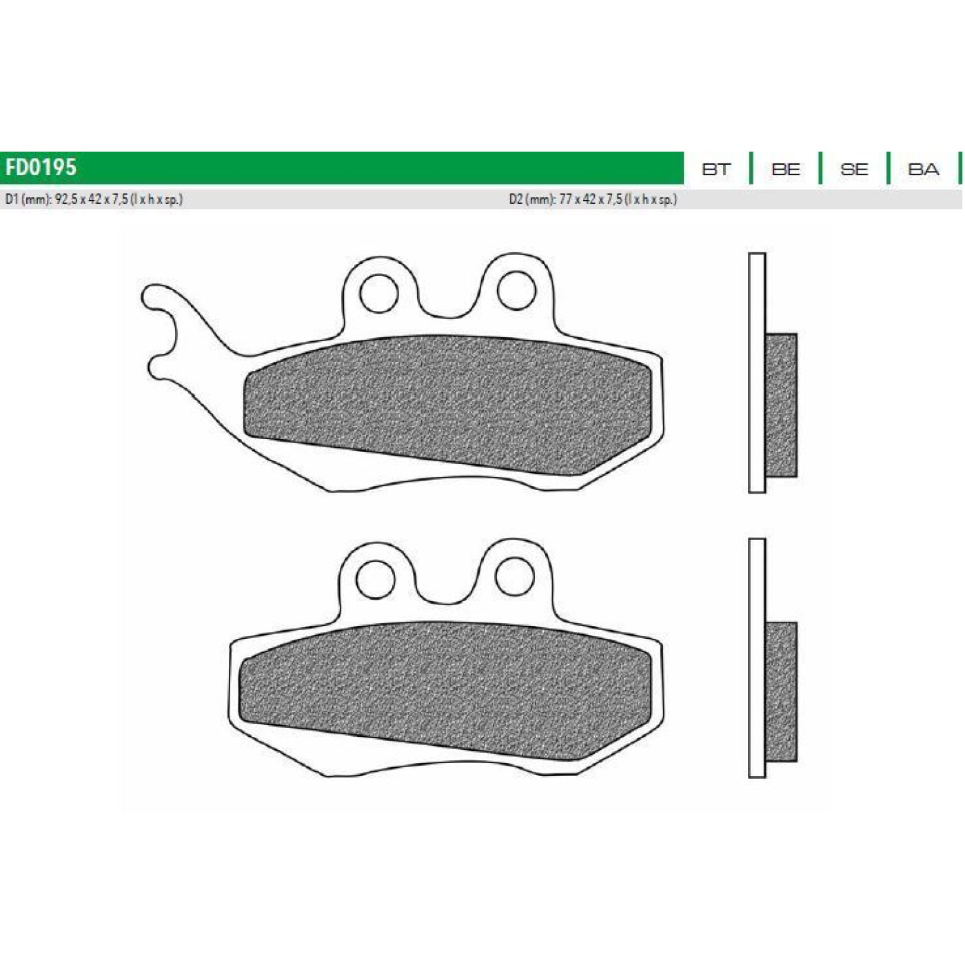 ΤΑΚΑΚΙΑ FD0195BE1 RUNNER 200 ST VESPA GTS ΕΜΠ NEWFREN F194