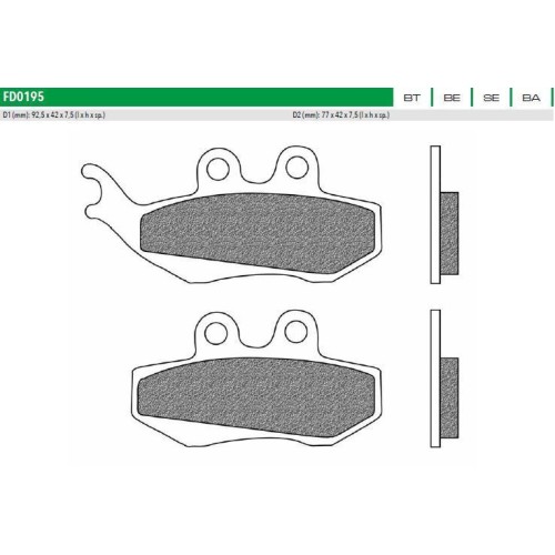 ΤΑΚΑΚΙΑ FD0195BE1 RUNNER 200 ST VESPA GTS ΕΜΠ NEWFREN F194