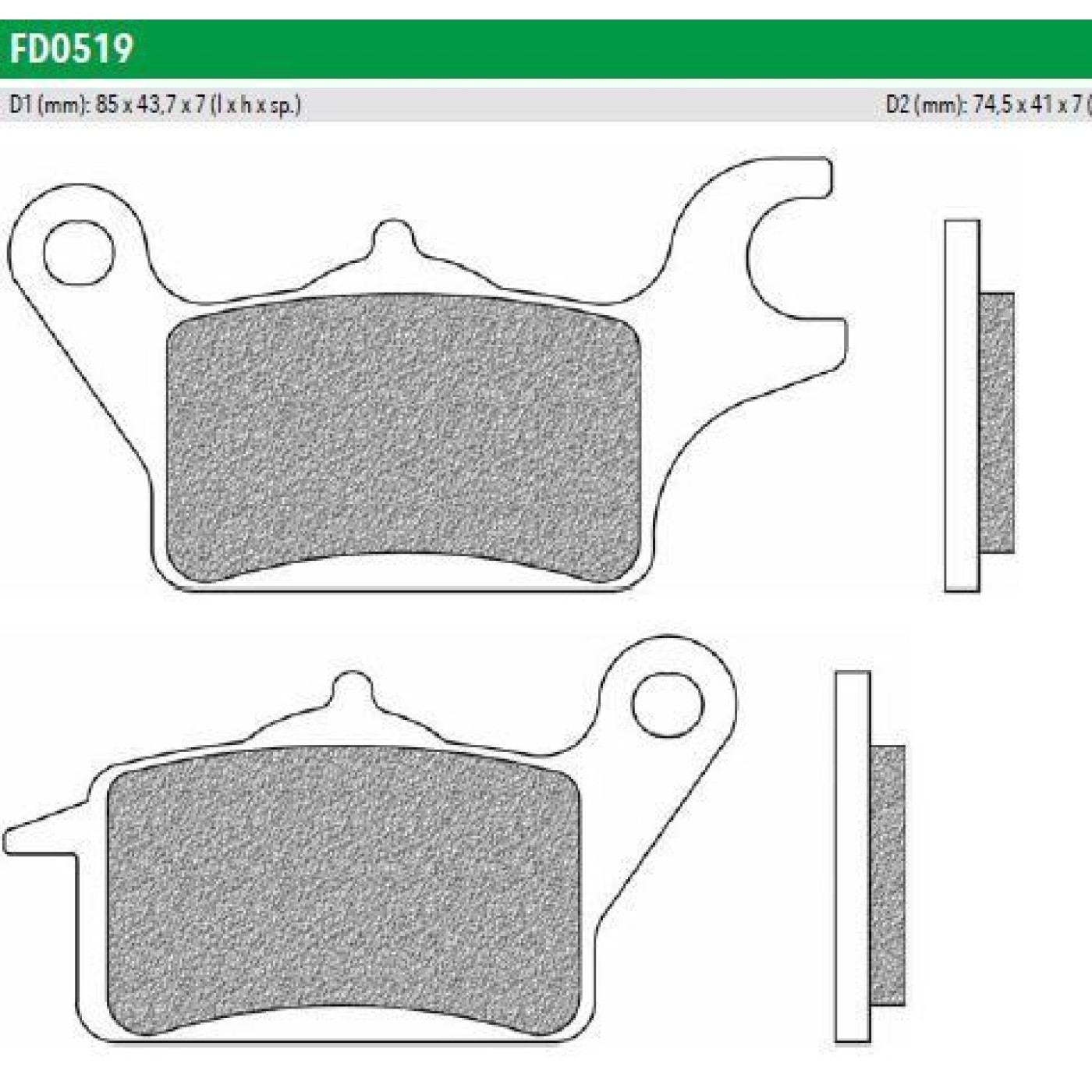 ΤΑΚΑΚΙΑ FD0519BE1 WAVE 110 INJECTION GTR 150 SUPRA X125 ΕΜΠΡ NEWFREN F625