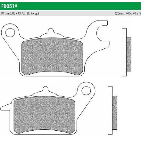 ΤΑΚΑΚΙΑ FD0519BE1 WAVE 110 INJECTION GTR 150 SUPRA X125 ΕΜΠΡ NEWFREN F625