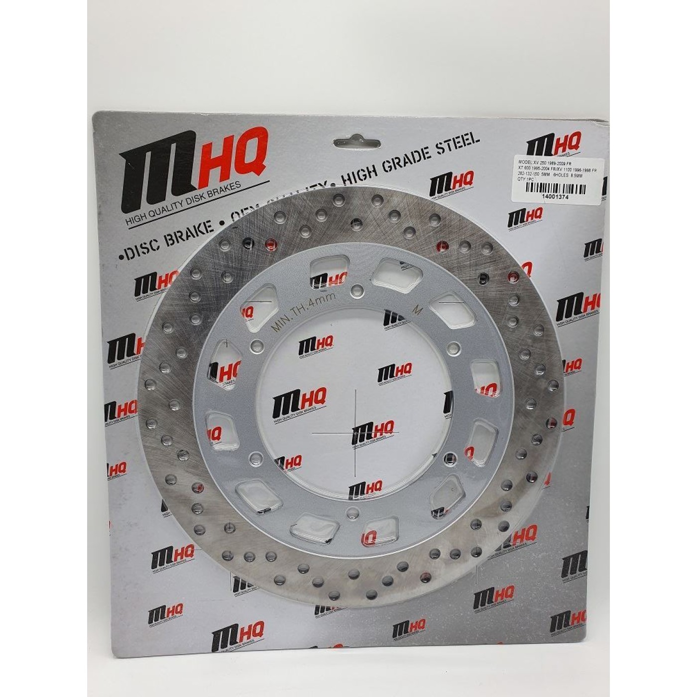 ΔΙΣΚΟΠΛΑΚΑ XT600 95-04 XV250 89-09 ΕΜΠ 282-132-150 6ΤΡ(8.5) MHQ