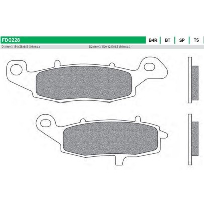 ΤΑΚΑΚΙΑ FD0228SP1 ΜΕΤΑΛ DL VSTROM 650 ΕΜΠ LH NEWFREN F229/237