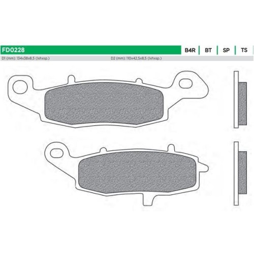 ΤΑΚΑΚΙΑ FD0228SP1 ΜΕΤΑΛ DL VSTROM 650 ΕΜΠ LH NEWFREN F229/237