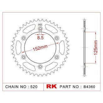 ΓΡΑΝΑΖΙ ΟΠΙΣΘ B4360 48Δ BETA 300 350 13- RK