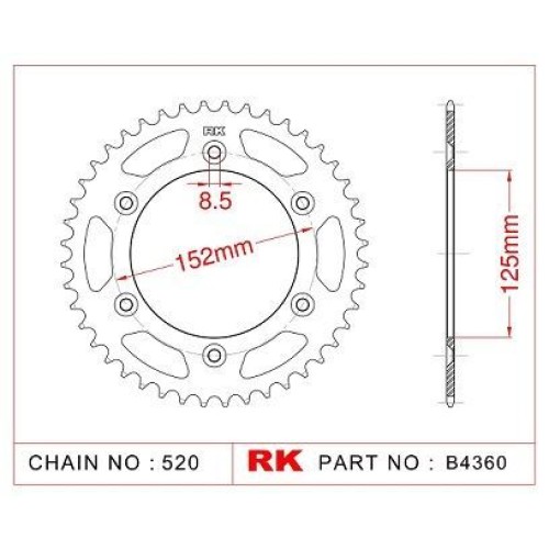 ΓΡΑΝΑΖΙ ΟΠΙΣΘ B4360 48Δ BETA 300 350 13- RK