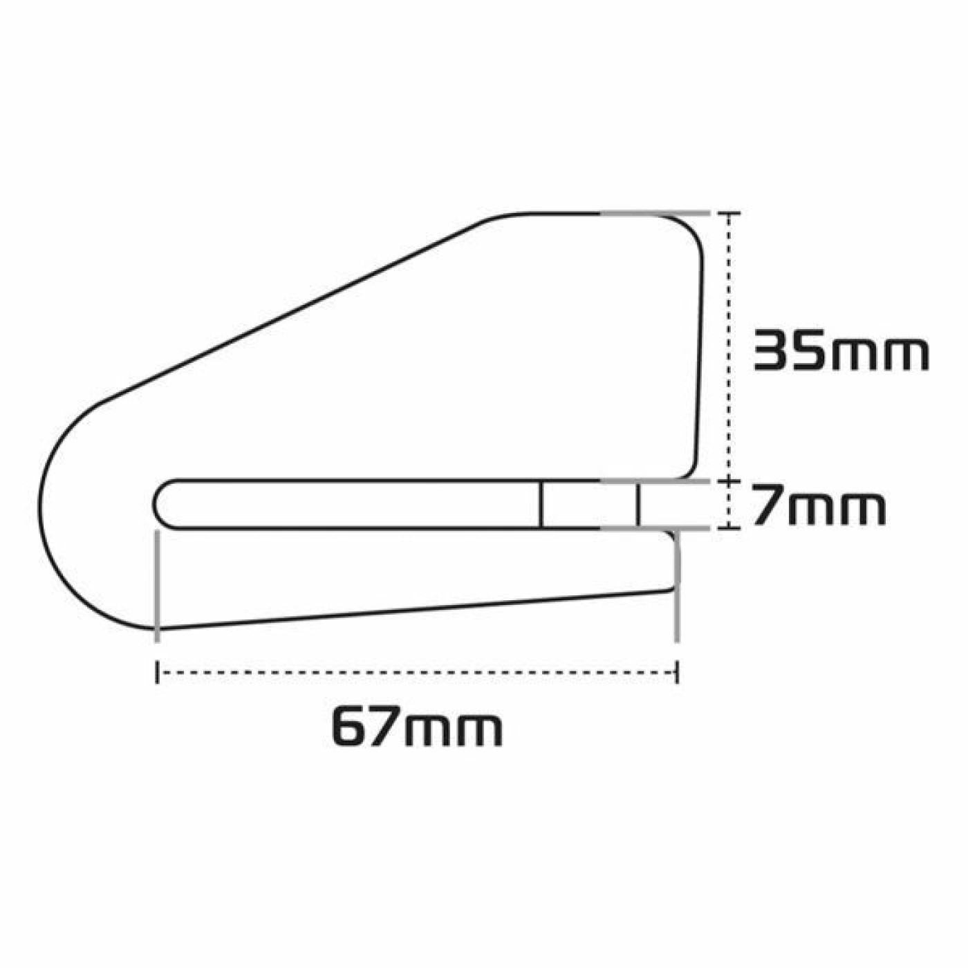 ΚΛΕΙΔΑΡΙΑ ΔΙΣΚ ΜΕ ΣΥΝΑΓΕΡΜΟ Alpha XA14 Alarm Disc Lock Yellow/Black 14mm LK217 OXFORD (LK278)