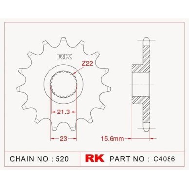 ΓΡΑΝΑΖΙ ΕΜΠΡ C4086 15Δ ΜΕ ΛΑΣΤΙΧΟ 577 RK