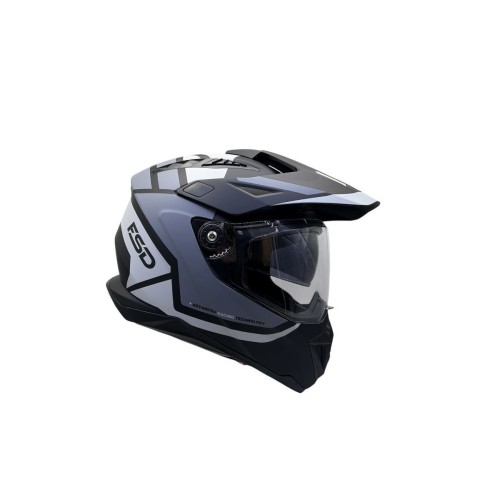 ΚΡΑΝΟΣ FSD 805 FFACE ADVENTURE ΕΣΩΤ ΖΕΛΑΤ XL ΣΧΕΔΙΟ ΓΚΡΙ ΜΑΥΡΟ ΑΣΠΡΟ 22.06