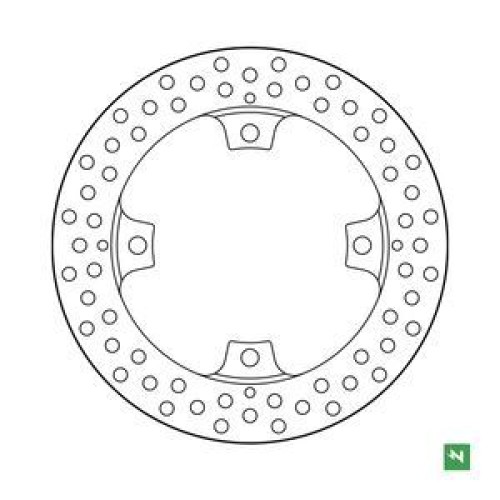 ΔΙΣΚΟΠΛΑΚΑ DF5387A FORZA DTC750 21-25 CBX 500 13-23 CBR250 500 650 ΟΠΙΣΘ 240-136-118 4ΤΡ NEWFREN