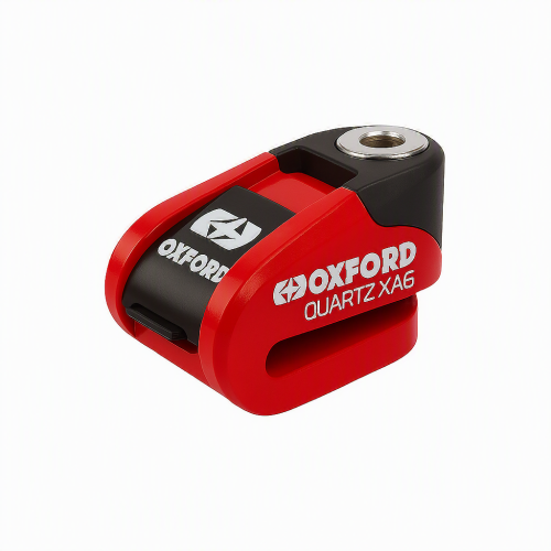 ΚΛΕΙΔΑΡΙΑ ΔΙΣΚ ΜΕ ΣΥΝΑΓΕΡΜΟ ΚΟΚΚΙΝΗ Quartz XA6 Alarm Disc Lock Red 6mm LK905 OXFORD
