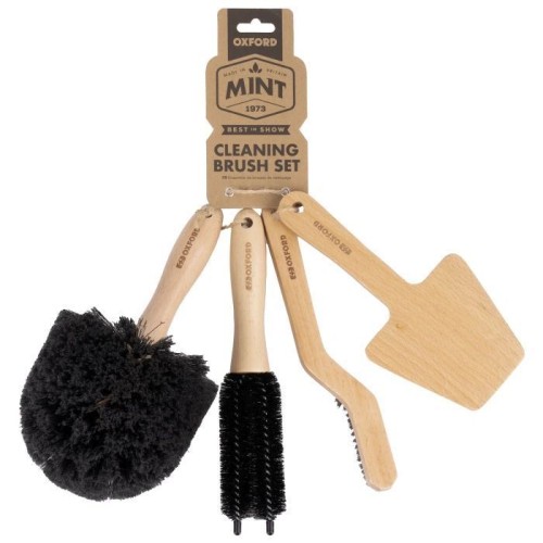 ΒΟΥΡΤΣΕΣ ΣΕΤ ΞΥΛΙΝΕΣ 4ΤΜΧ MINT Cleaning Brush Set OX440 OXFORD