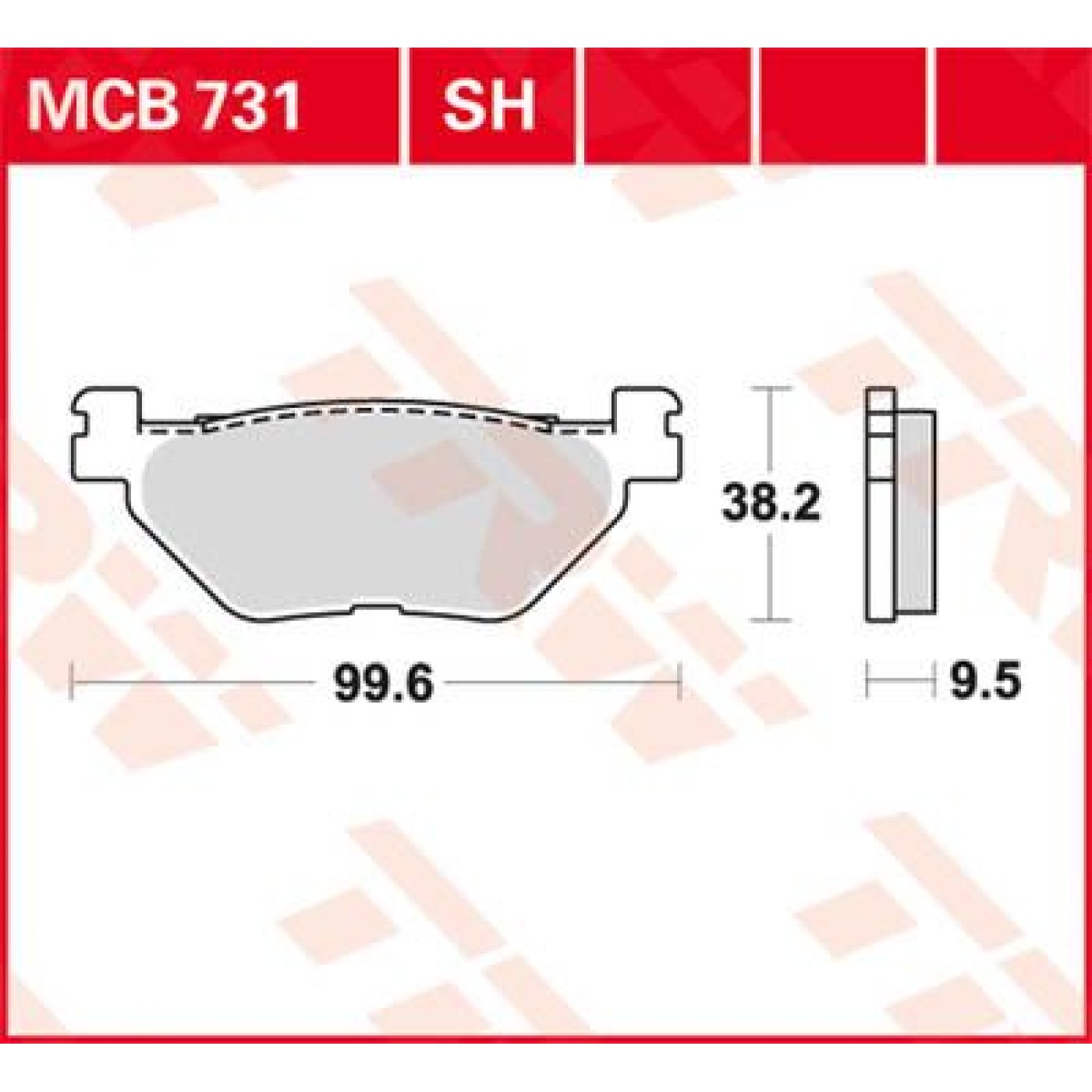 ΤΑΚΑΚΙΑ MCB731SH ΜΕΤΑΛ ΟΠΙ TRW LUCAS ΓΕΡΜΑΝΑ F319/2