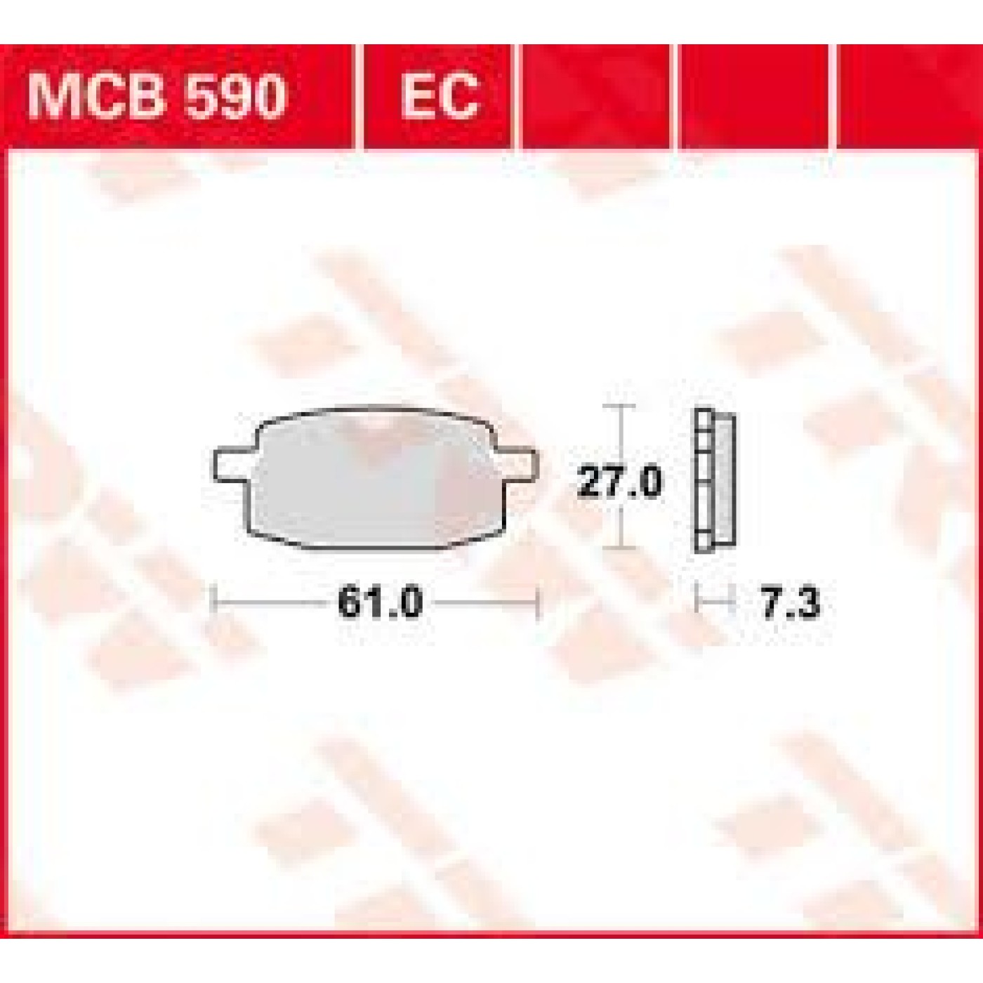ΤΑΚΑΚΙΑ MCB590EC TRW LUCAS ΓΕΡΜΑΝΙΑΣ F169