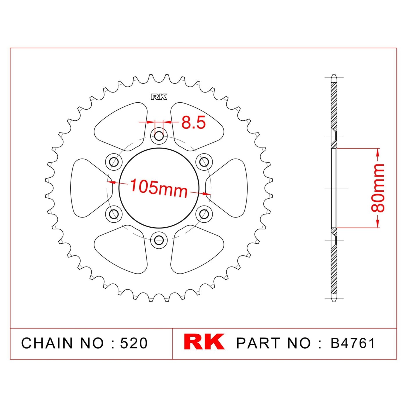 ΓΡΑΝΑΖΙ ΟΠΙΣΘ B4761 45Δ 22 RK